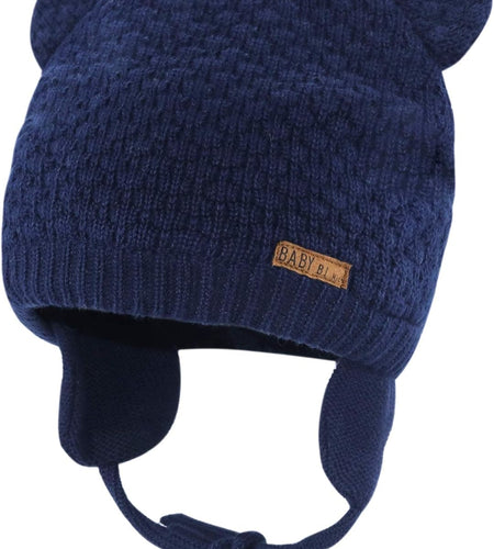 Baby Hat Cute Bear Infant Toddler Earflap Fleece Lined Beanie Warm Caps for Fall Winter