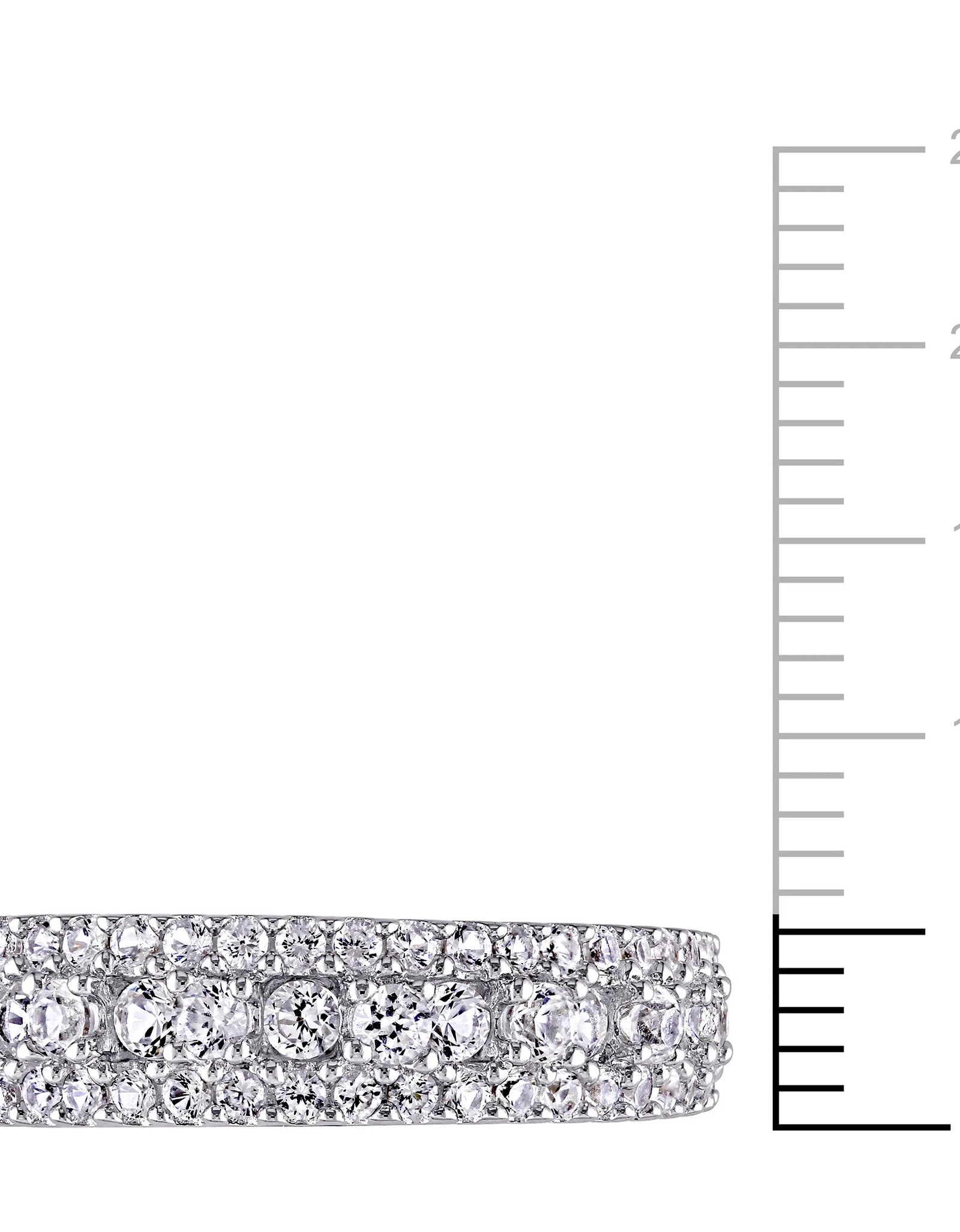 Women'S Created Sapphire Sterling Silver Ring