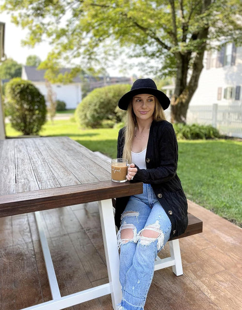 Load image into Gallery viewer, Women'S Long Sleeve Cable Knit Sweater Open Front Cardigan Button Loose Outerwear
