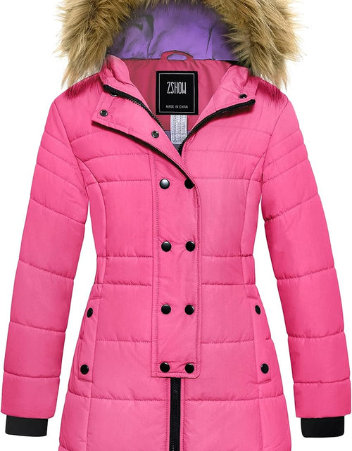 Load image into Gallery viewer, Girls' Long Winter Coat Parka Water Resistant Warm Puffer Jacket
