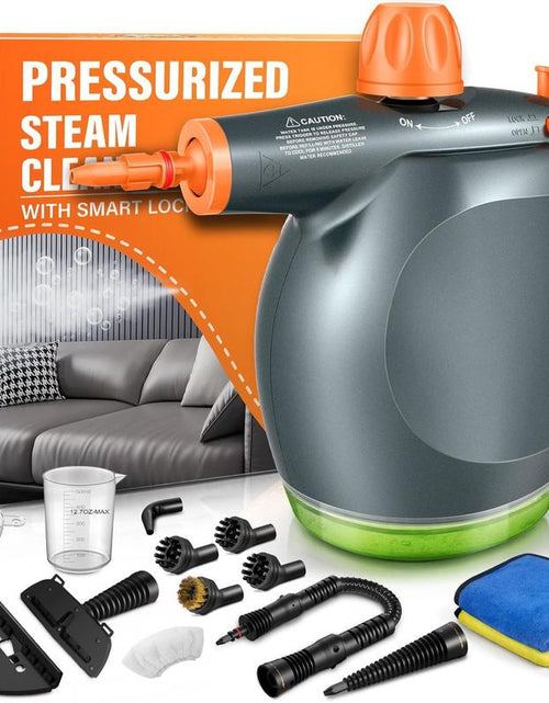 Load image into Gallery viewer, Pressurized Handheld Steam Cleaner &amp; Rechargeable Spin Scrubber
