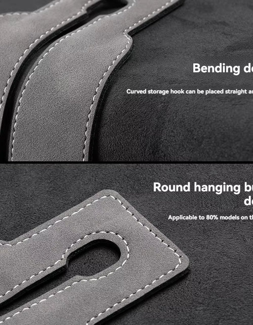 Load image into Gallery viewer, Luxury Suede Double Hook Organizer – Premium Rear Seat Backrest Hook for Changan CS Series &amp; Eado
