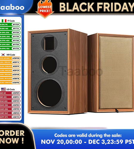 8 Inch Three-Way Labyrinth Speaker Empty Box Bookshelf Speaker Home Speaker DIY Hifi Audio Wooden Handmade Box Passive Speaker