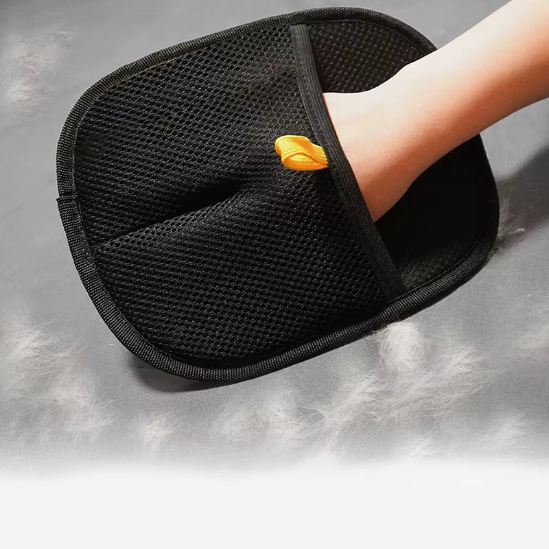 Double Pet Electrostatic Hair Removal Gloves Cat Hair Removal Brush Adhesive Gloves Cat Hair Comb Washing Hair Removal Grooming