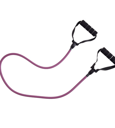 Resistance Tube Exercise Band, Medium Resistance, Purple