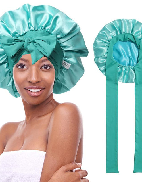 Load image into Gallery viewer, Silk-Like Satin Double-Layer Hair Cap
