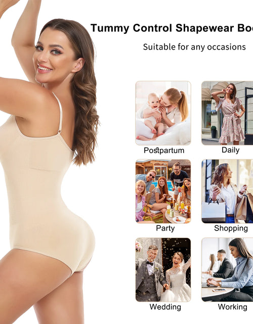 Load image into Gallery viewer, Shapewear for Women Tummy Control Body Shaper Snatched Waist Body Suit
