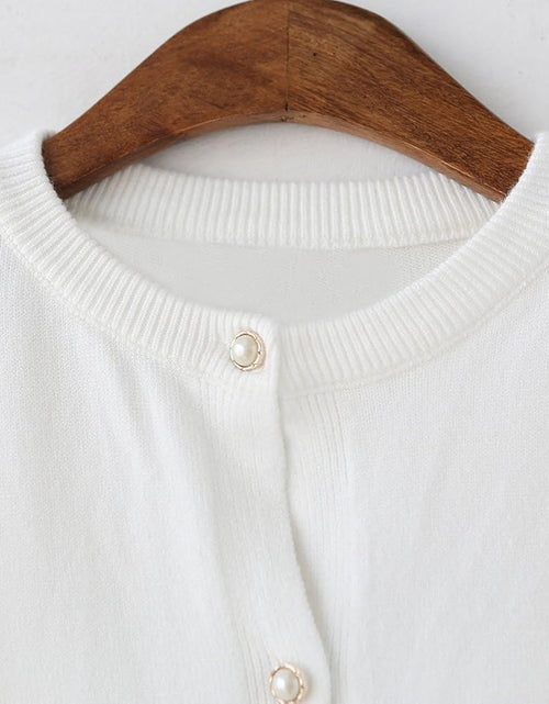 Load image into Gallery viewer, Girls Cardigan Sweater School Uniforms Button Long Sleeve Knit Tops
